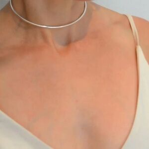 Silver  Choker Necklace